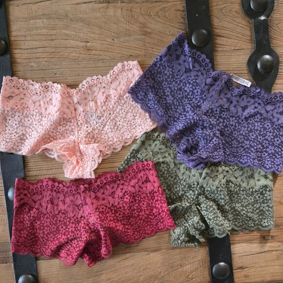 Victoria's Secret Body by Victoria Lace Shortie Panty Bundle Sz XS New 4 pieces - Picture 3 of 4